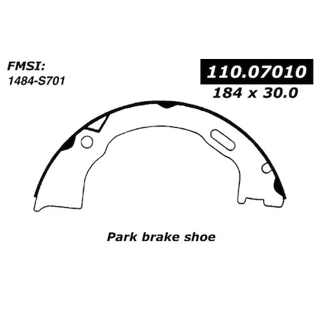 Centric Brake Shoes,111.07010